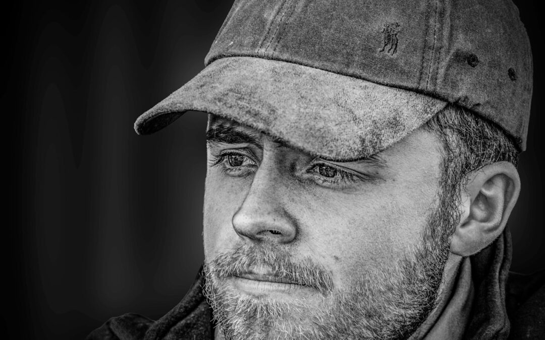 a man wearing a hat